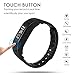 AOKII Wirless Fitness Tracker,Sport Wristband with Multi-Functions Activity Smart Bracelet with Heart Rate Monitors for IOS Android Activity Watch Wristband.(Black)