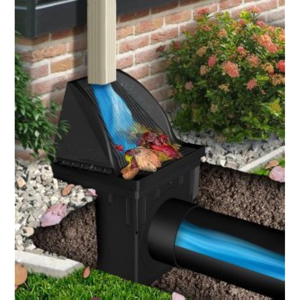 NDS 1200DSG Downspout Defender Catch Basin Grate Self Cleaning Drainage