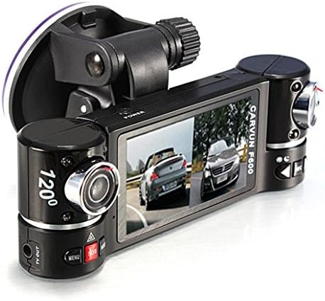 USSay ETohio Dual Lens Car Camera Vehicle DVR Dash Cam Two Lens Video Recorder F600 Black
