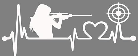 Love To Shoot Shoot Like A Girl Vinyl Decal Sticker 5 5 W X