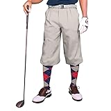 Golf Knickers Taupe Cotton (Plus Fours) for Men