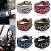 SusenstoneRivet Stud Leather Belt Bangle Wristband Bracelet