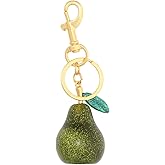 YURAOER Fruit Bag Purse Charms Keychains - Cute Apple Pear Lemon Cherry Strawberry Keychain Purse Bag Charm Gifts for Women