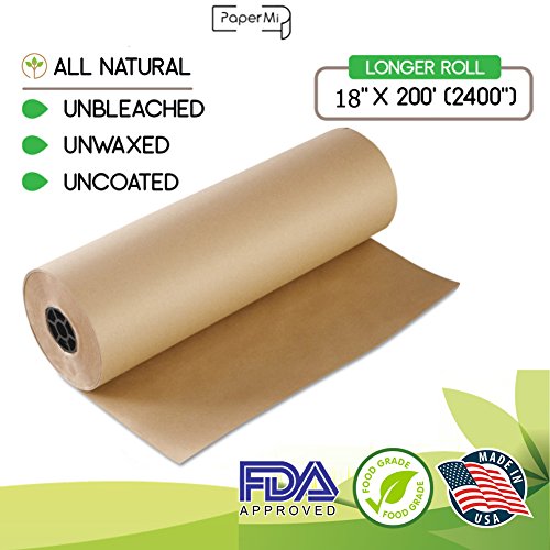 Kraft Brown Butcher Paper Roll 18” x 200’ (2400”) All