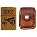 Zippo 7669 Classic Toffee Finish AC/DC Cannon For Those About to Rock Lighter with Zippo Brown Leather Clip Pouchthumb 3