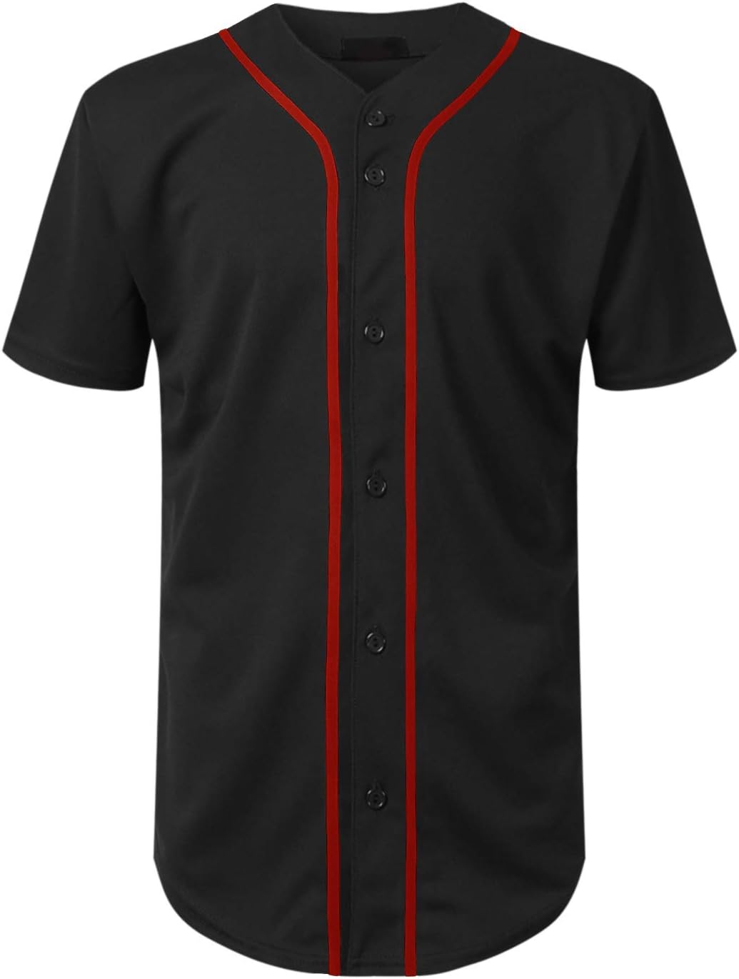 Mersenne Men's Baseball Jersey Button Down Short Sleeve Shirts