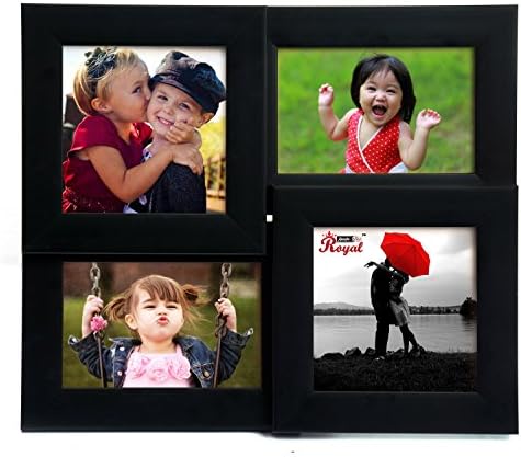 Ajanta Royal Collage Frame (2-5"x5" & 2-4"x6") : A-63A (Black)