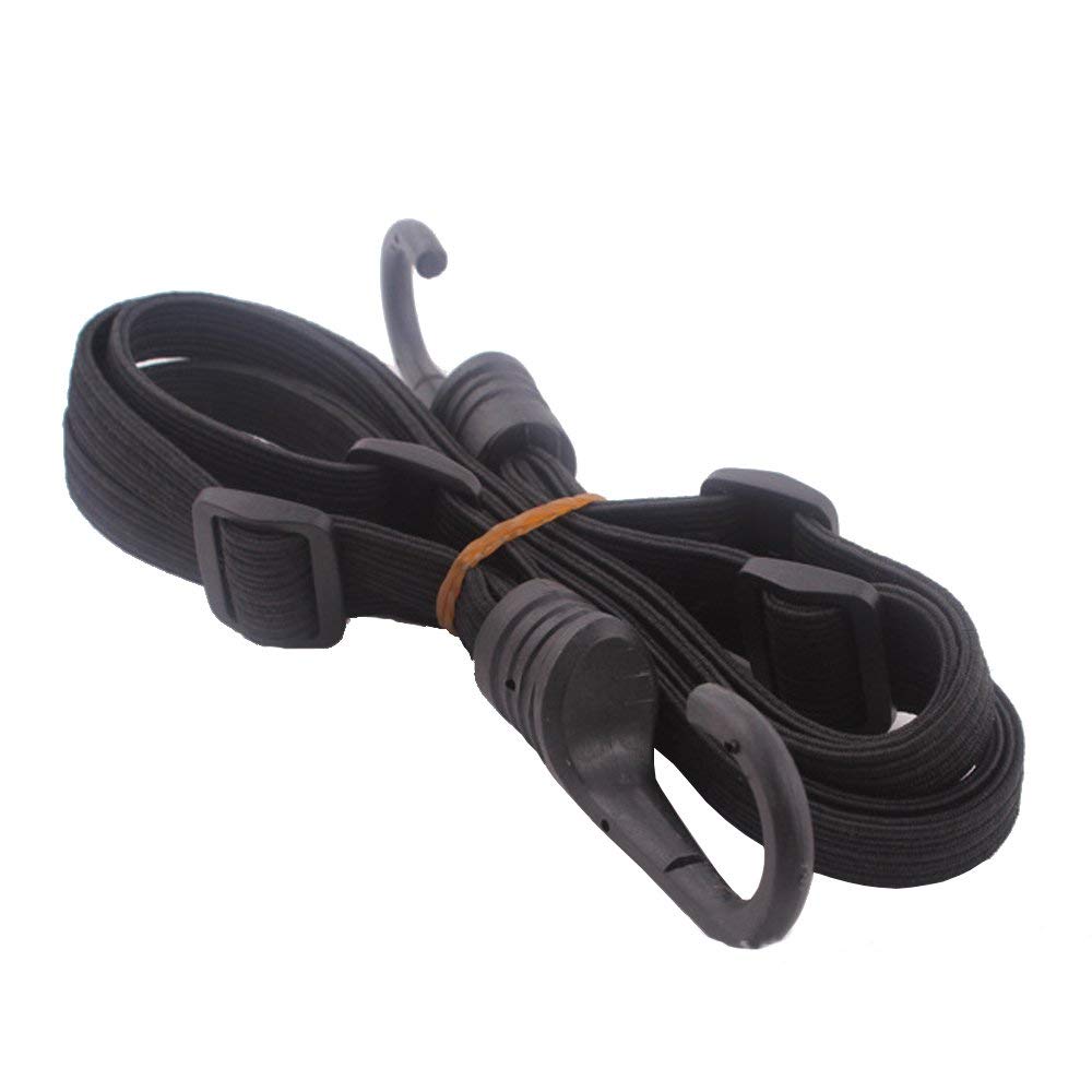 60cm Motorcycles Cargo Helmet Luggage Holder Net Buckle Rope Strap Hook Elastic(Black)