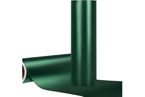 WRAPXPERT Dark Green Vinyl Metallic, 12" x5ft Matte Green Permanent Vinyl Satin Metallic Green Roll for Halloween Decor, Home Indoor Decor, DIY Projects for Cricut Silhouette Cameo