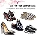 6PCS Leather Heel Grips Liner,High Heel Pads,Cushion Inserts,Anti Slip Foot Insoles Pads for men women