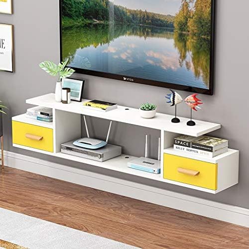 壁掛けテレビキャビネットセットトップボックスルーターdvdプレーヤープロジェクター写真おもちゃ小物収納棚フローティングシェルフウォールシェルフテレビ コンソールテレビ台 Color White B Size 140cm B07z6p95 9 863円