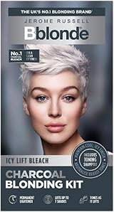 Jerome Russell Bblonde Charcoal Blonding Kit with Black Ice Shampoo &
