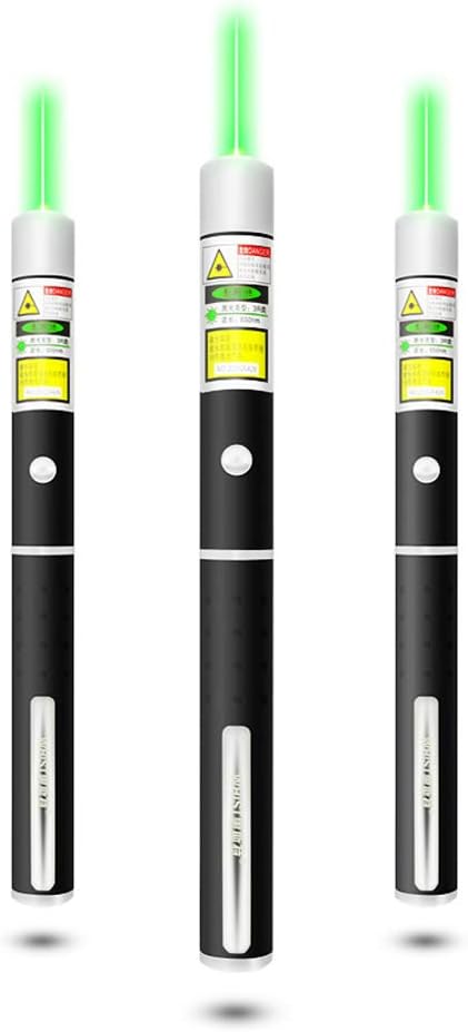 Dinsom 3 Pack Charging Green Light Flashlight Torch, Led Waterproof Handheld Flashlight for Camping Biking Hiking Outdoor
