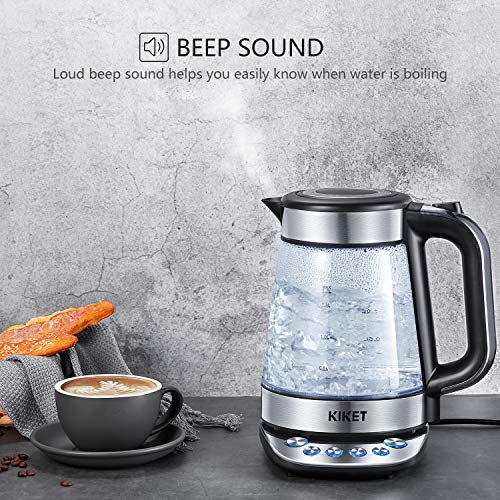 image for Glass Electric Kettle Temperature Control Tea Kettle 1.7L Hot Water Ke