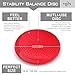 NDN LINE Inflated Air Stability Wobble Cushion/Exercise Fitness Core Balance Disc (35cm/14in Diameter) (Red)