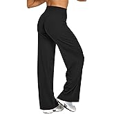 NCLAGEN Women’s Softmotion Straight Leg Bottoms Yoga Pants – High Waisted Workout Trousers for Training, Running & Lounge