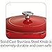 Tramontina Bestow Enameled Cast Iron Skillet with Lid, 10-inch Frying Pan, Red