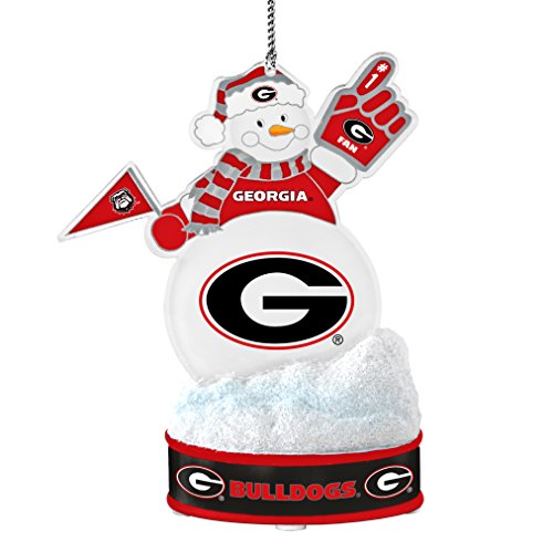 NCAA Georgia Bulldogs LED Snowman Ornament