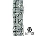 45 Degree Latitude Paracord Single Strap Carabiner Bottle Holder - 40 oz Gray