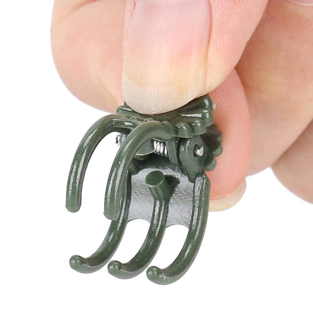 Plant Stem Clip, 100Pcs Plant Clips Beautiful Chrysanthemum Shape Garden Flower Stems Fixing Support Garden Flower Vine for Supporting Stems(with Pin in Clip)