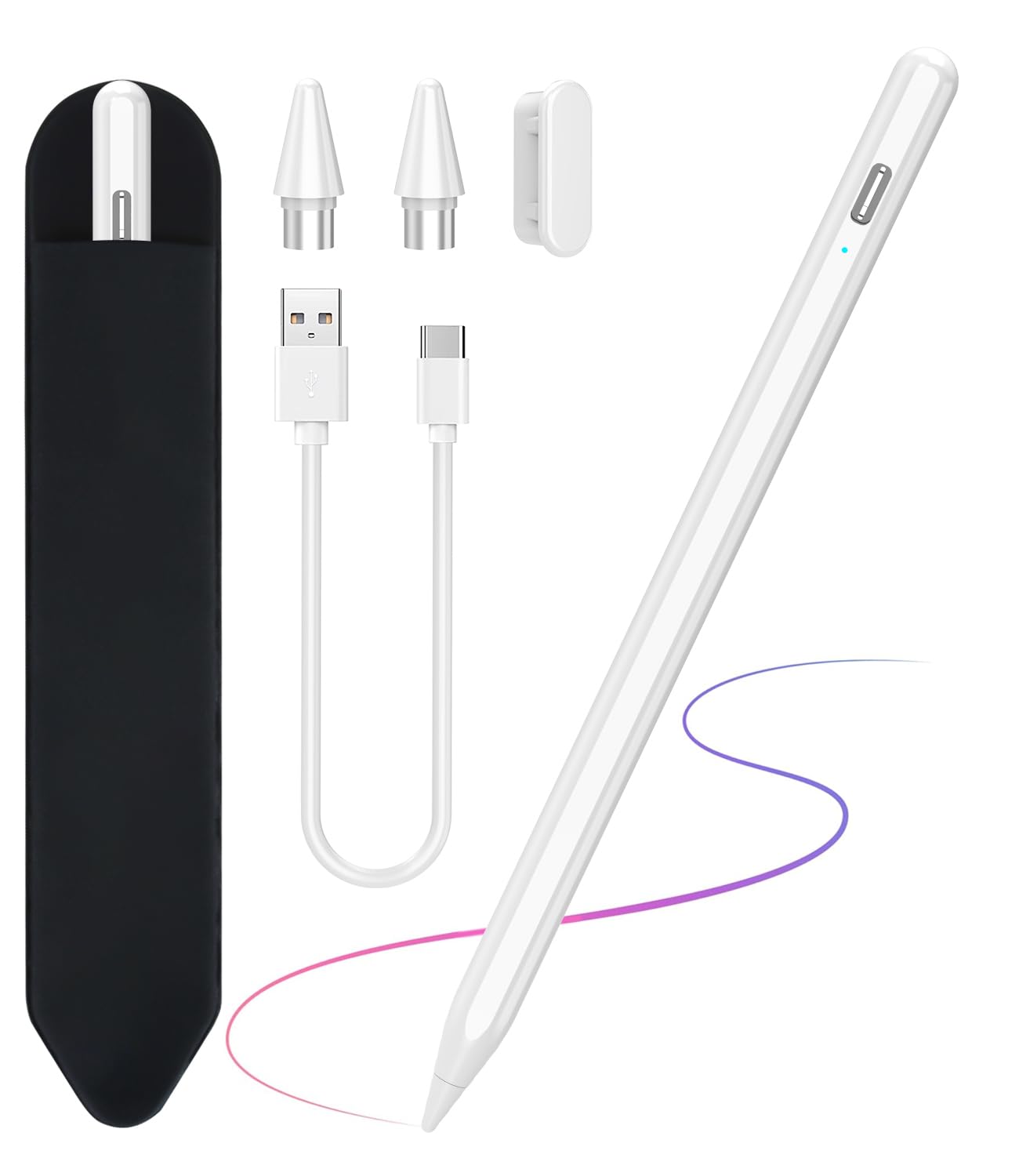 Photo 1 of Stylus Pen for Android Tablets Phones, Active Digital Pencil for Samsung Lenovo Huawei Vivo Mi Tablets & iPhone Google Pixel, Universal Stylus Pen for Most Android Touch Screens & iPhone Drawing