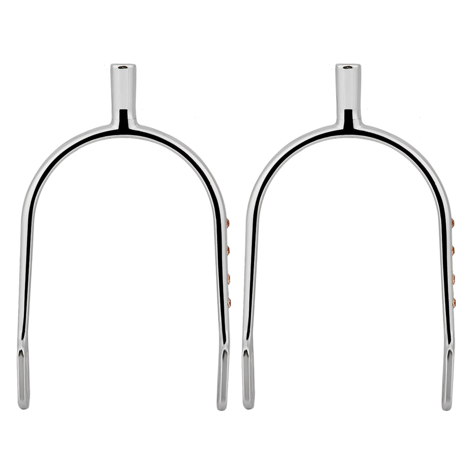 Zerodis Horse Supplies Horse Care Supplies, Spurs Women'S Brass Zinc Alloy Narrow Spurs Young Girl Plated (Silvery White)