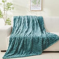 NEWCOSPLAY Super Soft Twin Blanket Light Teal