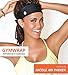 GymWrap Fitness Headband Featuring Sweat-Wicking Patented EvapoTech Perfect for Working Out, Active Lifestyle, Yoga, Running, and Outdoors by Nicole Ari Parker - Black