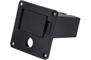 NICBOBO Guitar Pickup Battery Box, 9V Battery Cover Holder Case for Guitar&Bass Pickup Guitar Battery Compartment Box(square snap button)