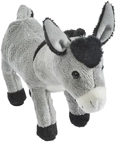 Pounce Pal Grey Donkey Pounce Pal Stuffed Animal Plush Toy - 7.5 inch - Item #102092