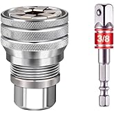 Gesuche Universal Adjustable Socket Wrench with Adapter, 10-19mm, 3/8''-3/4'' Ratchet Wrench, Updated Adjustable Drive Socket Wrench Sleeve for 3/8" Drive Ratchet Torque Wrench and Power Drill