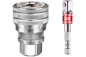 Gesuche Universal Adjustable Socket Wrench with Adapter, 10-19mm, 3/8''-3/4'' Ratchet Wrench, Updated Adjustable Drive Socket Wrench Sleeve for 3/8" Drive Ratchet Torque Wrench and Power Drill