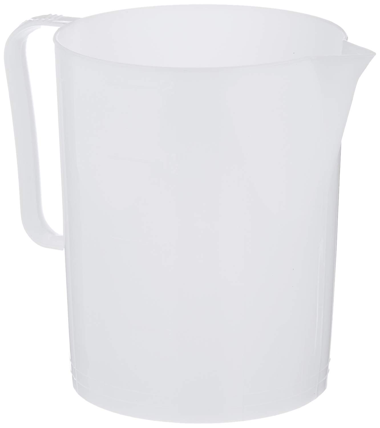 Giganplast GIG Graduated Carafe, 2 litres, Polyethylene, White