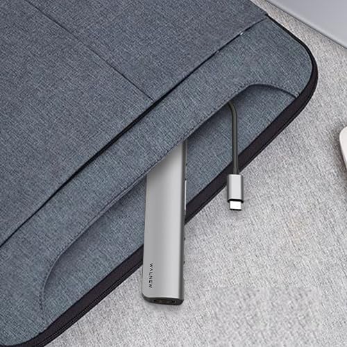 WALNEW USB C Hub with 4k HDMI,100W Power Delivery,SD/TF Reader,USB 3.0 Data Ports,7-in-1 USBC Dongle Multiport Adapter,Thunderbolt 4 Dock for Macbook Pro/Air,Mac,iPad 10,Surface,Dell XPS Laptop,Tab S7