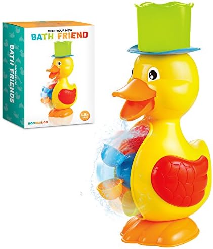 BOOBAALOO Duck Bath Toy - Baby Toys for Toddlers and Infants - Fun, Interactive and Developmental Toys for Babies Making Bath Time Fun