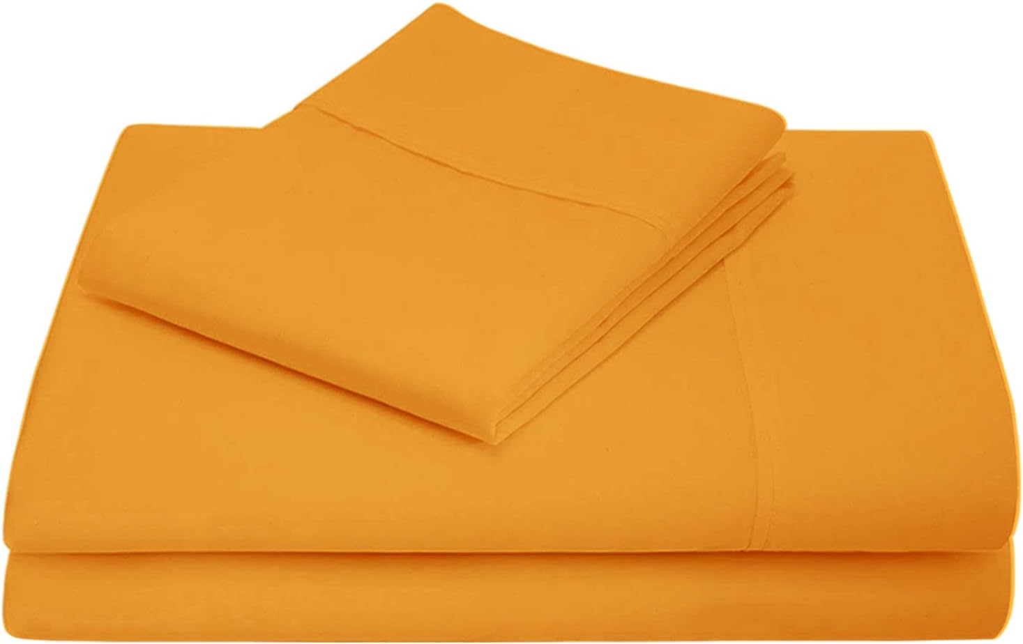 New York Mercado Premium Quality 600 Thread Count 100% Egyptian Cotton Sheet Set with 15" Deep Pocket Breathable Ultra-Soft Feel Luxurious with Comfortable Sleeping (Queen, Gold)