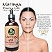 Moringa Energy Oil - USDA Organic 100% Pure Moringa Seed Oil from Cold Pressed Extraction. 4 oz glass bottle with dropper! Use to Rejuvenate and heal dry Skin & Hair with Pure Food Grade Moringa Oil