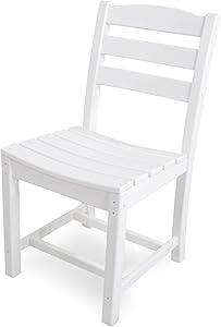POLYWOOD TD100WH La Casa Café Dining Side Chair, White