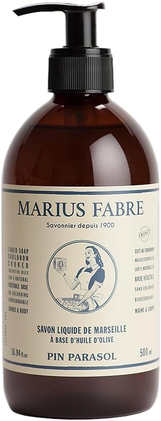 Marius Fabre Savon de Marseille Liquid Soap 500ml Natural Pine Fragrance