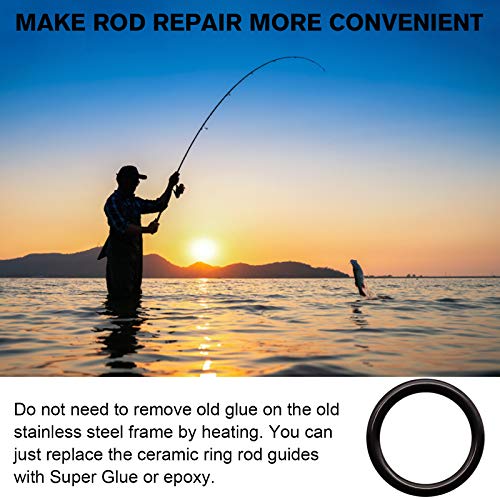 Dovesun Fishing Rod Repair Kit Fishing Rod Guide Repair Kit Rod Ceramic