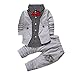 Baby Boy Suit,Laimeng Gentry Clothes Set Formal Party Christening Wedding Tuxedo Bow Suit (80, Gray)