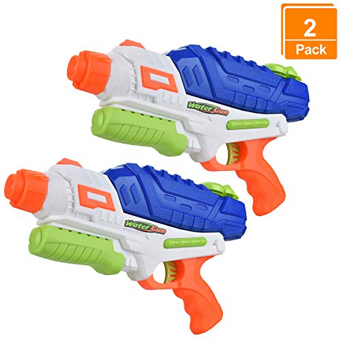 Browill [2 Packs Premuim Water Guns Blaster, Big High Capacity(36oz) Long Range(35ft.) Super Soaker Squirt Guns Pistol Toys for Kids Adults for Swimming Pool Beach Outdoor Famliy Games