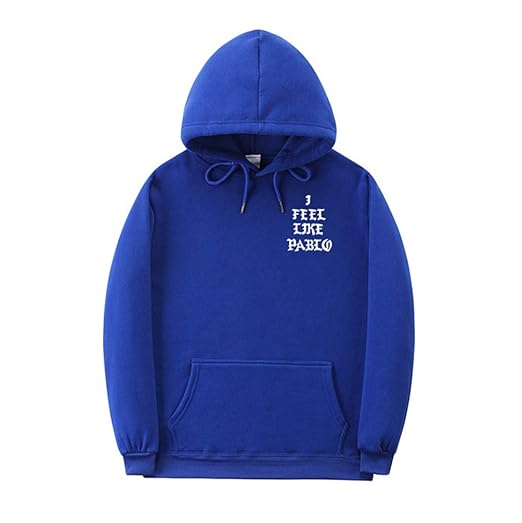 YuanDian Herren Damen I Feel Like Pablo Hoodie Kapuzenpullover Herbst Winter Warm Plus Samtfutter Langarm Pullover Sport Casu