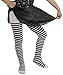 ToBeInStyle Girl's Girls Striped Tights - Black/White - S
