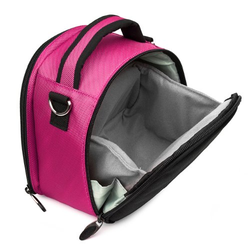 Vangoddy VGLaurelHPNK Laurel DSLR Camera Case with Removable Shoulder Strap (Hot Pink)
