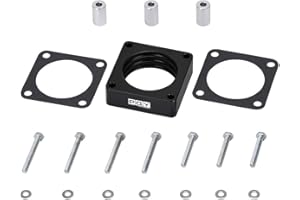 PQY Throttle Body Spacer Compatible with 91-06 Jeep Wrangler TJ YJ LJ Cherokee XJ 2.5L/4.0L Engine Gas MJ w/Gasket 1" Raise M