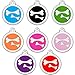 CNATTAGS Stainless Steel with Enamel Round Pet ID Tags Various Designs and Colors