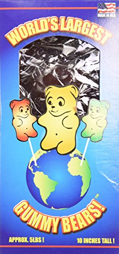 World's Largest Gummy Bear, Approx 5-pounds Giant Gummy Bear - Orange