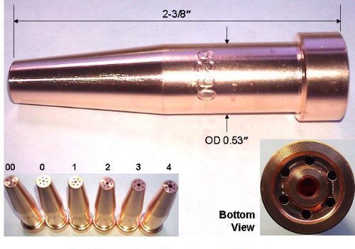 2-Pack 6290-2NX Propane Cutting Torch Tips - Harris Style, General Purpose Cutting Tips For Torches