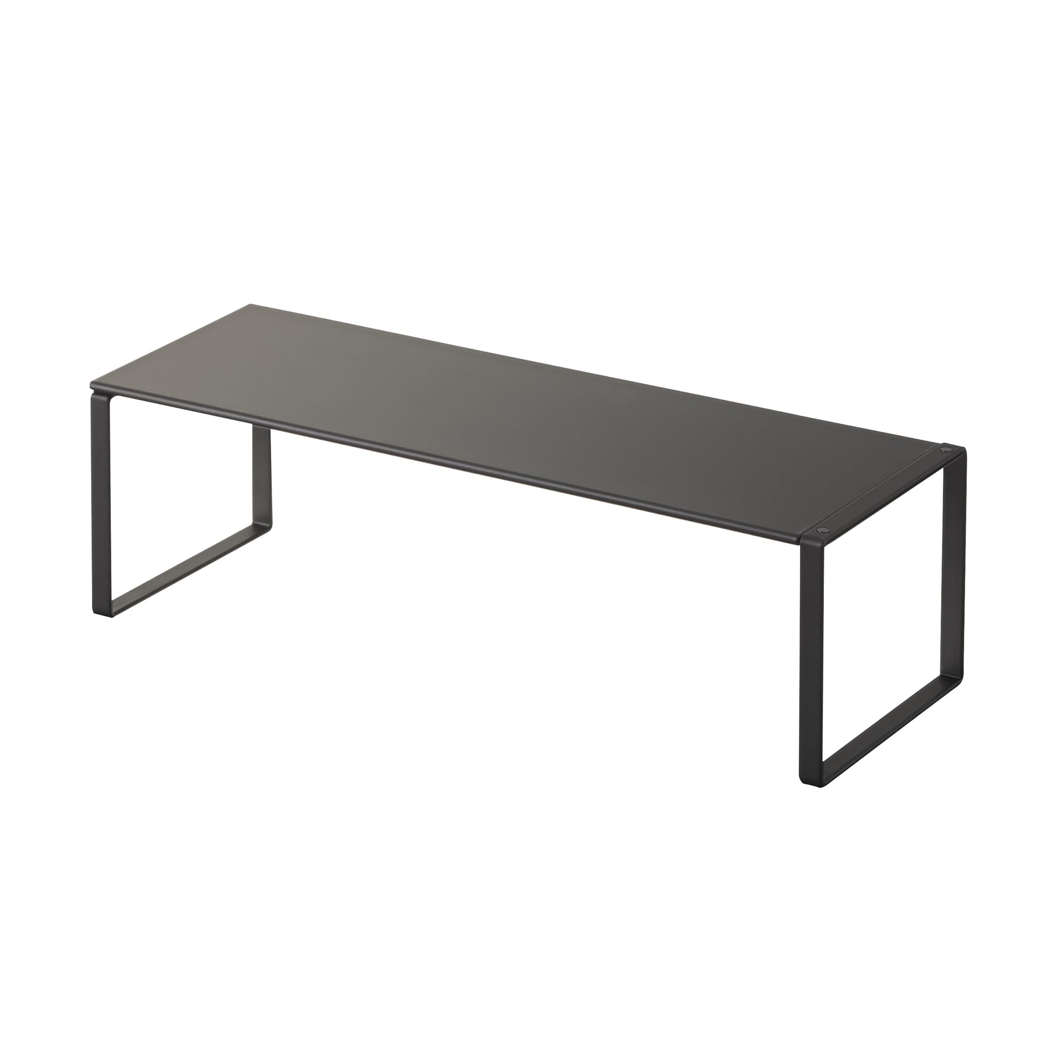 Yamazaki 2573 FRAME Extendable Shoe Rack, Black, Steel, Minimalist Design, 34～60 x 12 x 10 cm (LxWxH)